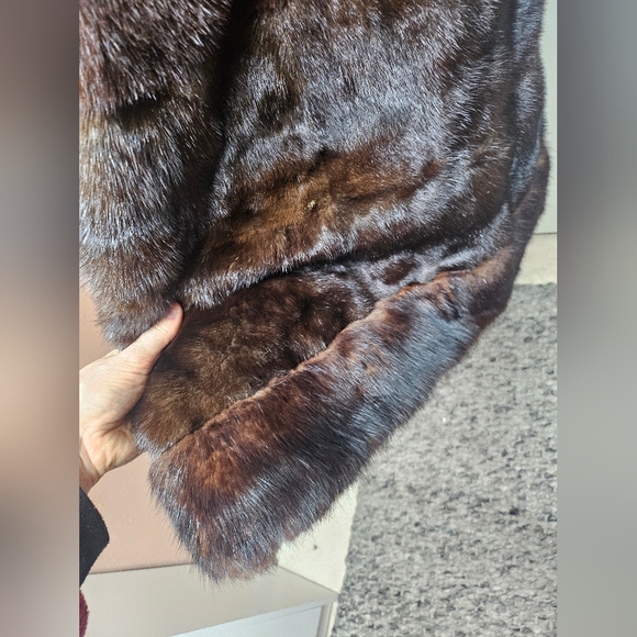 Mink fur long coat - Picture 9 of 16